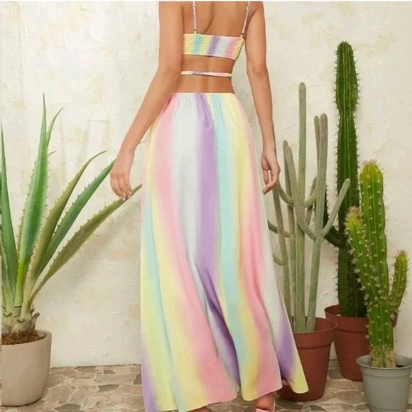 ✨Summer Sales✨NEW OMBRE CUT-OUT WAIST CAMI DRESS